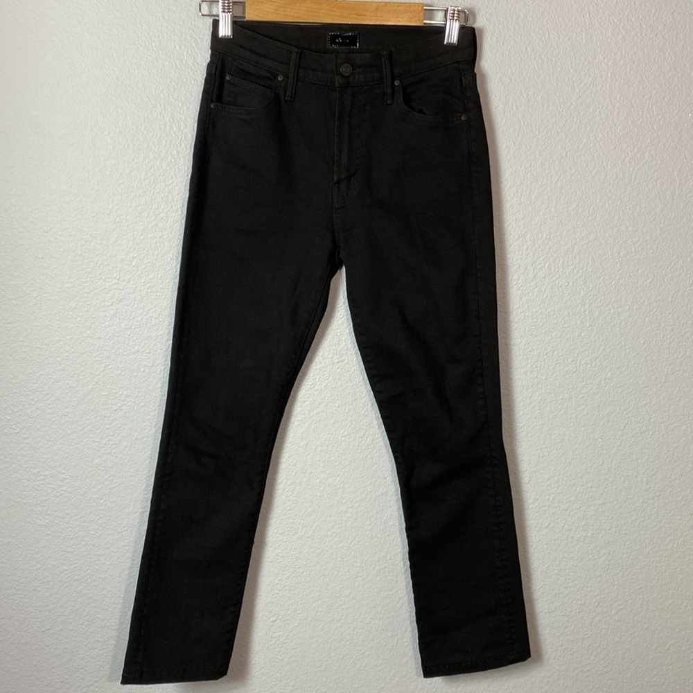 MOTHER‎ The Rascal Ankle Jeans Black Size 26 NWOT